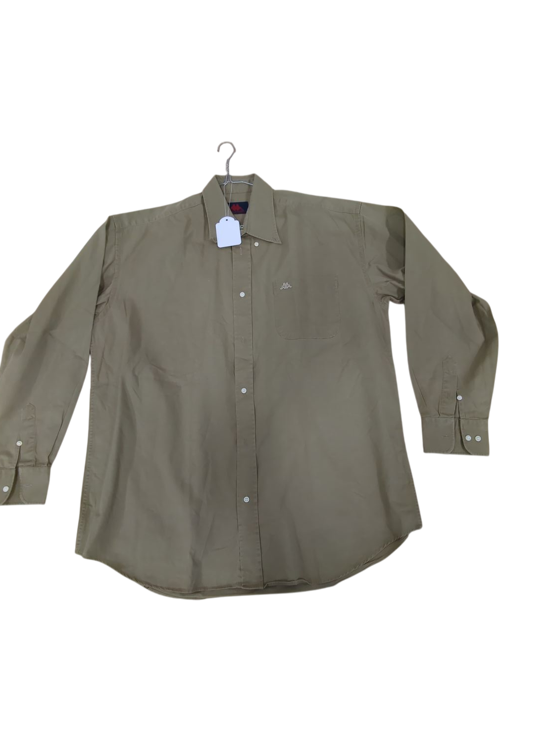 Kappa Olive Green Button-Down Shirt - Classic Casual Style