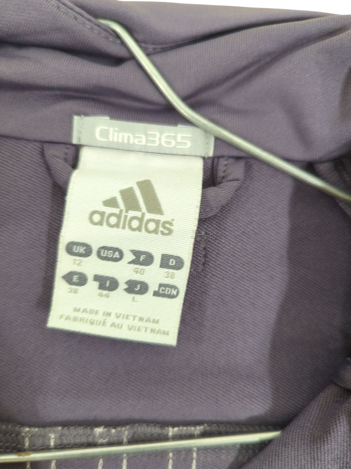 Adidas Clima365 Purple Windbreaker Jacket - Size L