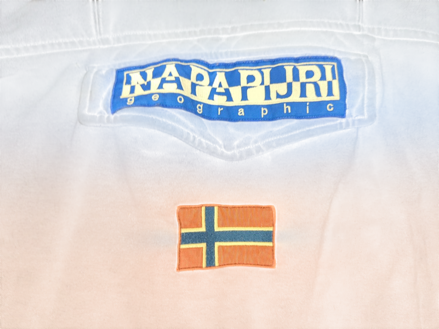 Napapijri Navy Hooded Windbreaker Jacket - Size XL