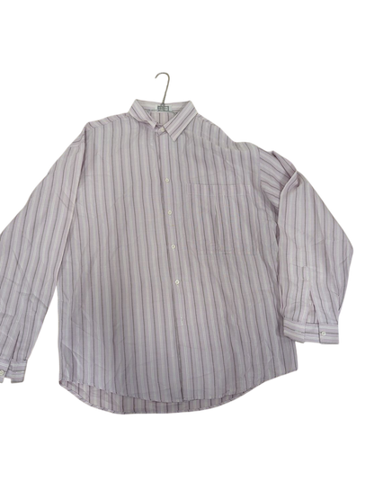 Giamversace Pink Striped Button-Down Shirt