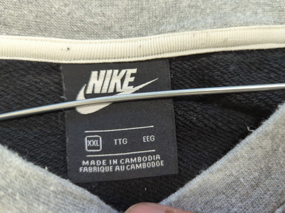 Nike Colorblock Sweatshirt - Grey, Black & White - Size XXL