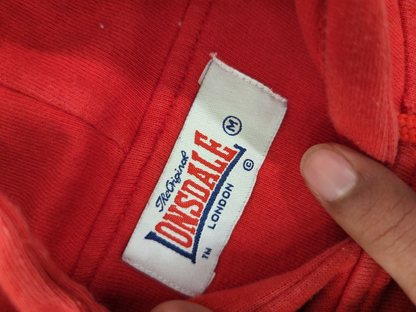 Lonsdale London Red Hoodie - Size M