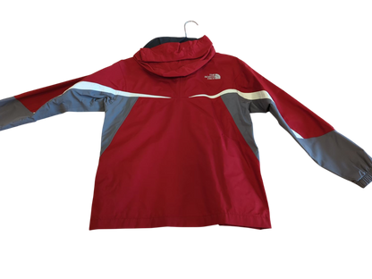 The North Face Red and Grey Windbreaker Jacket