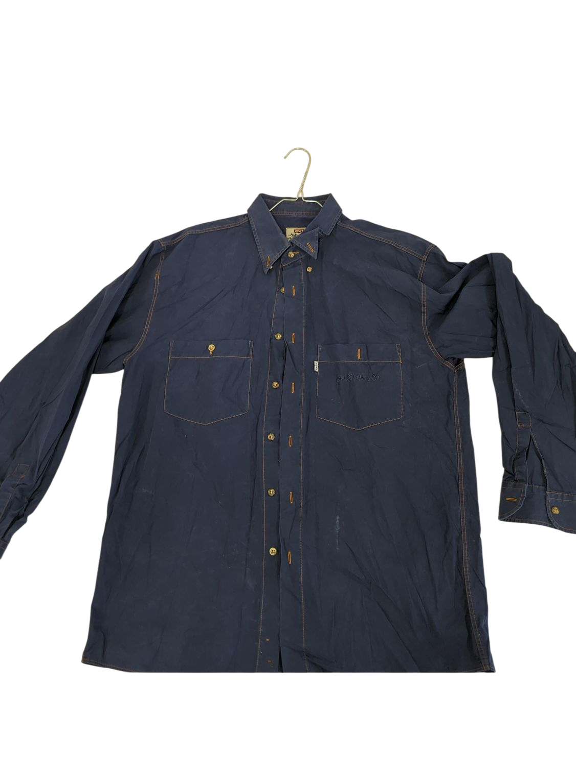 Levi's Strauss & Co Navy Denim Shirt - Size L