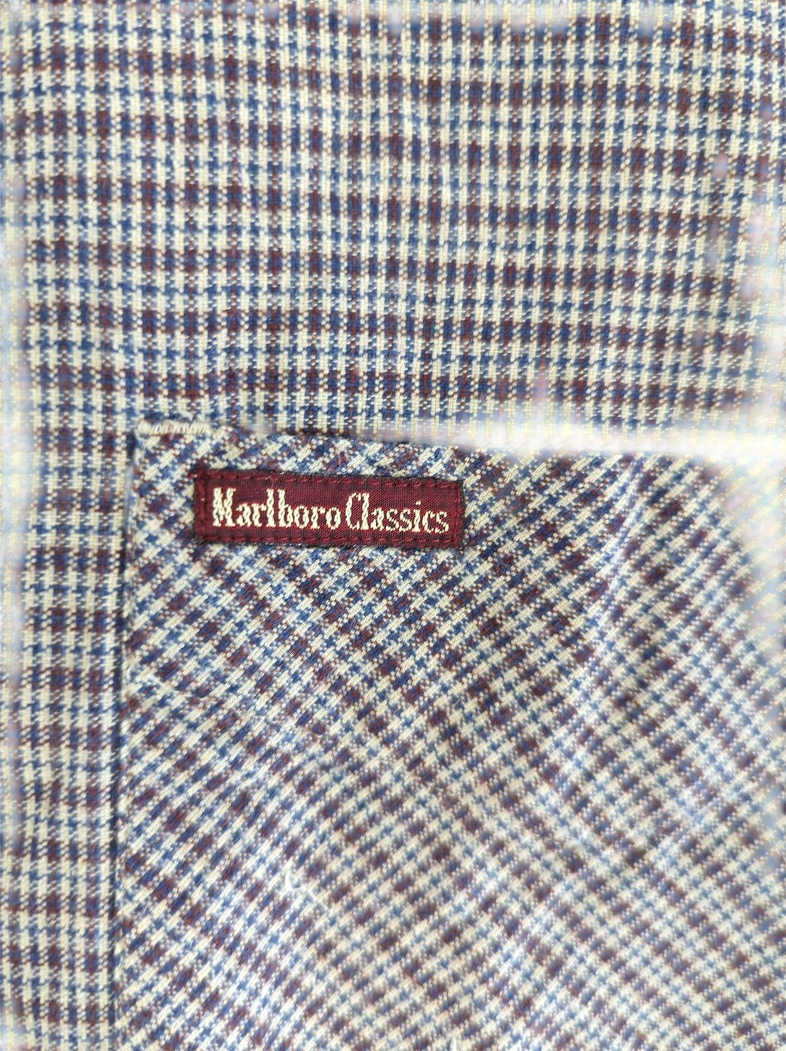 Marlboro Classics Checkered Button-Down Shirt - Medium - Quality Label