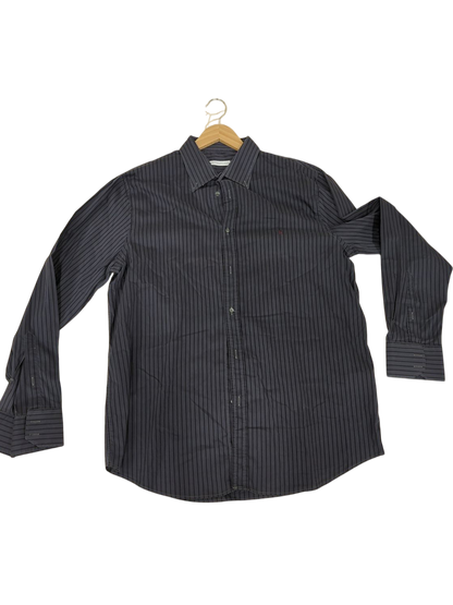 Trussardi Men's Striped Button-Down Shirt - Size 43