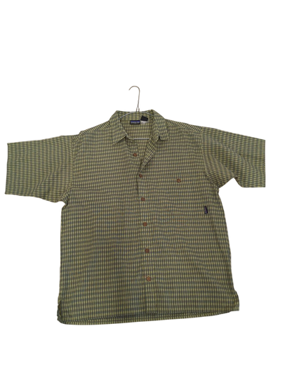Patagonia Green Checkered Button-Down Shirt - Size S