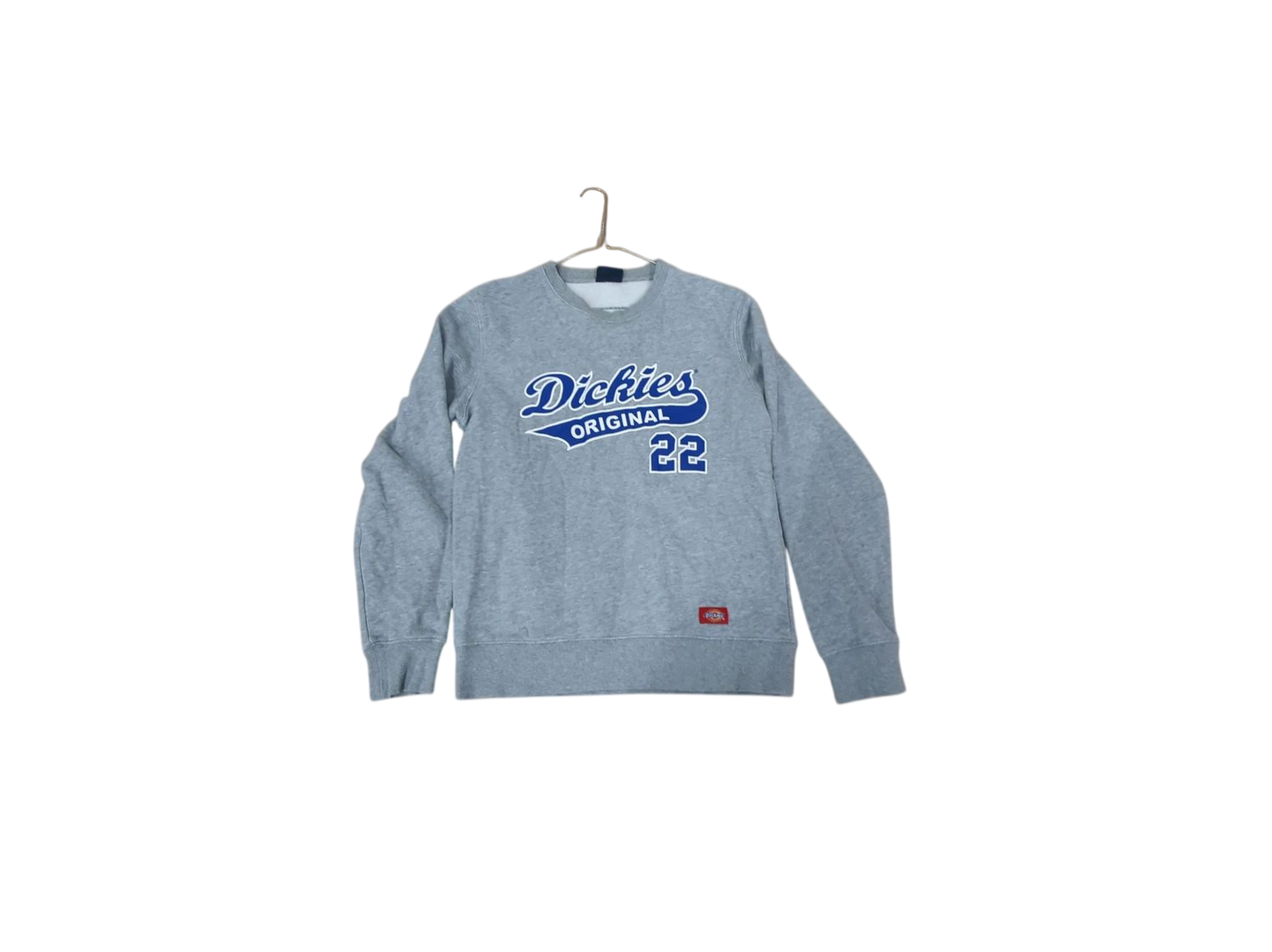 Dickies Original Grey Sweatshirt with Blue Logo - Size Medium