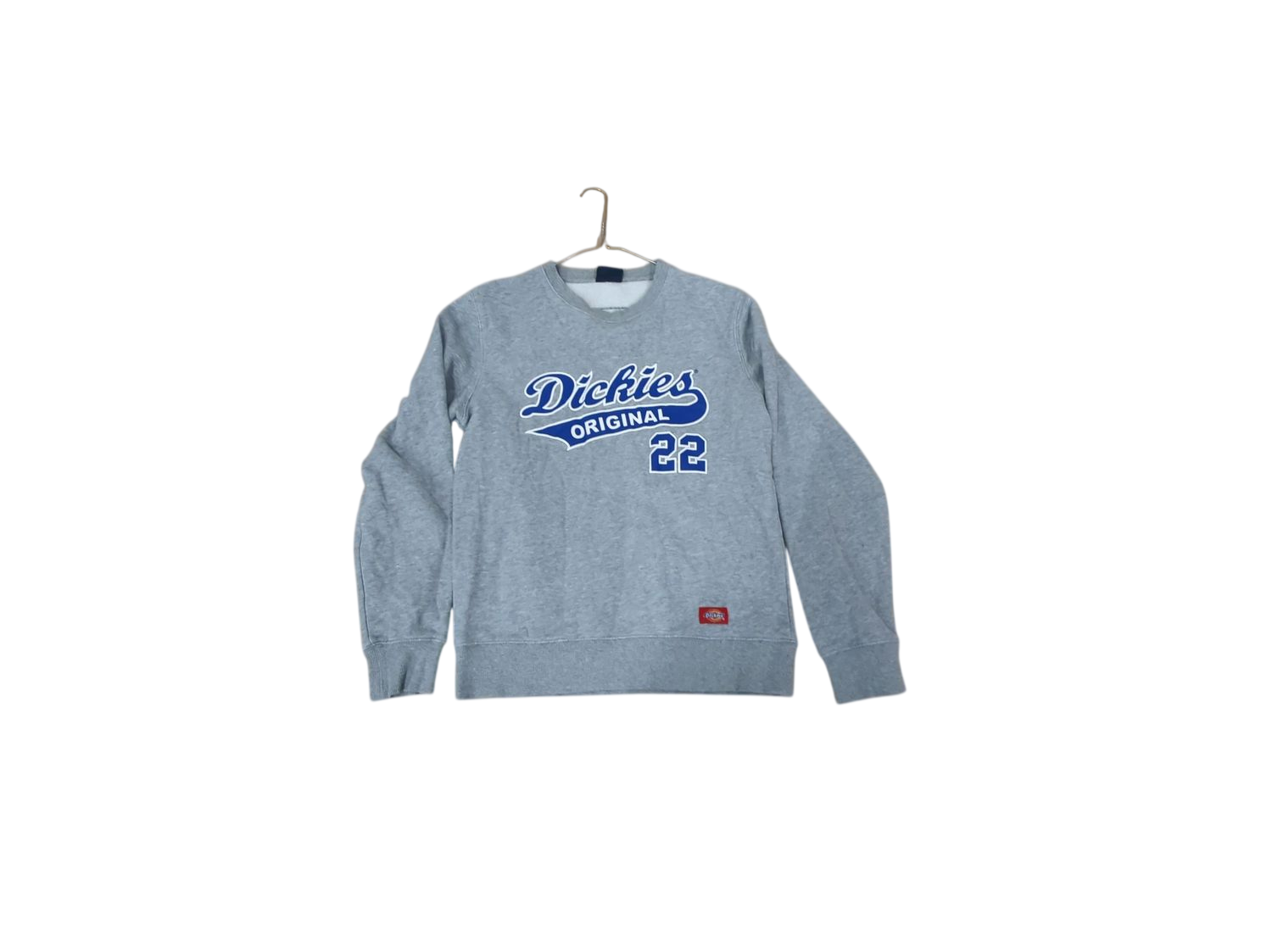 Dickies Original Grey Sweatshirt with Blue Logo - Size Medium