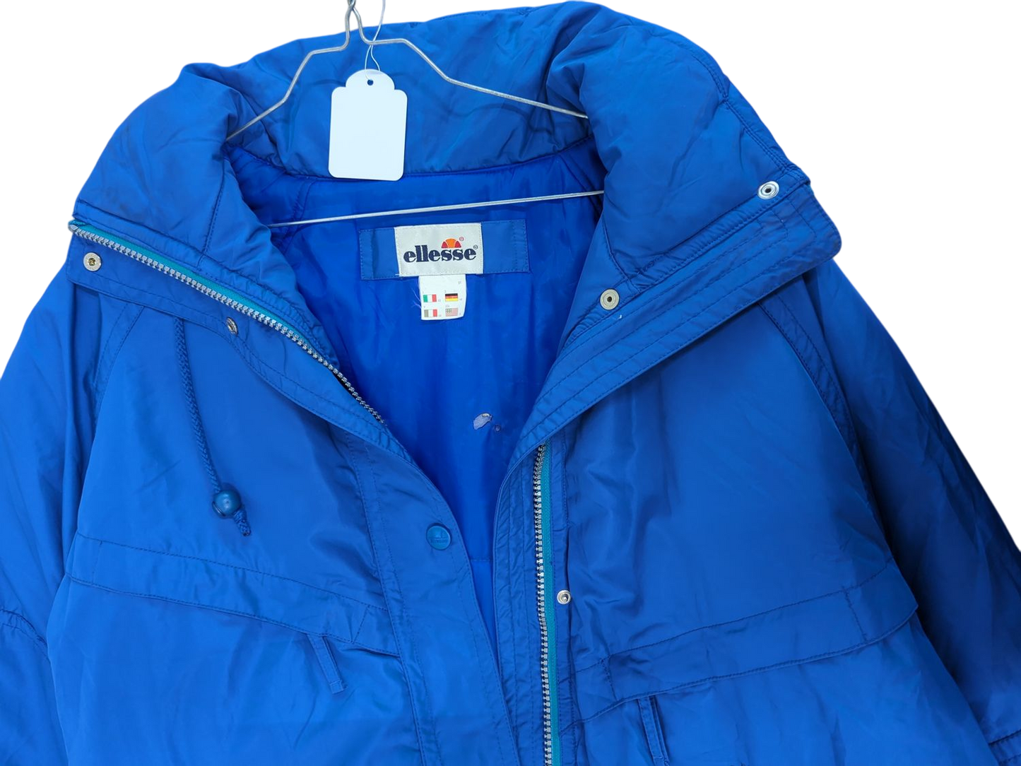 Ellesse Blue Windbreaker Jacket - Size 44