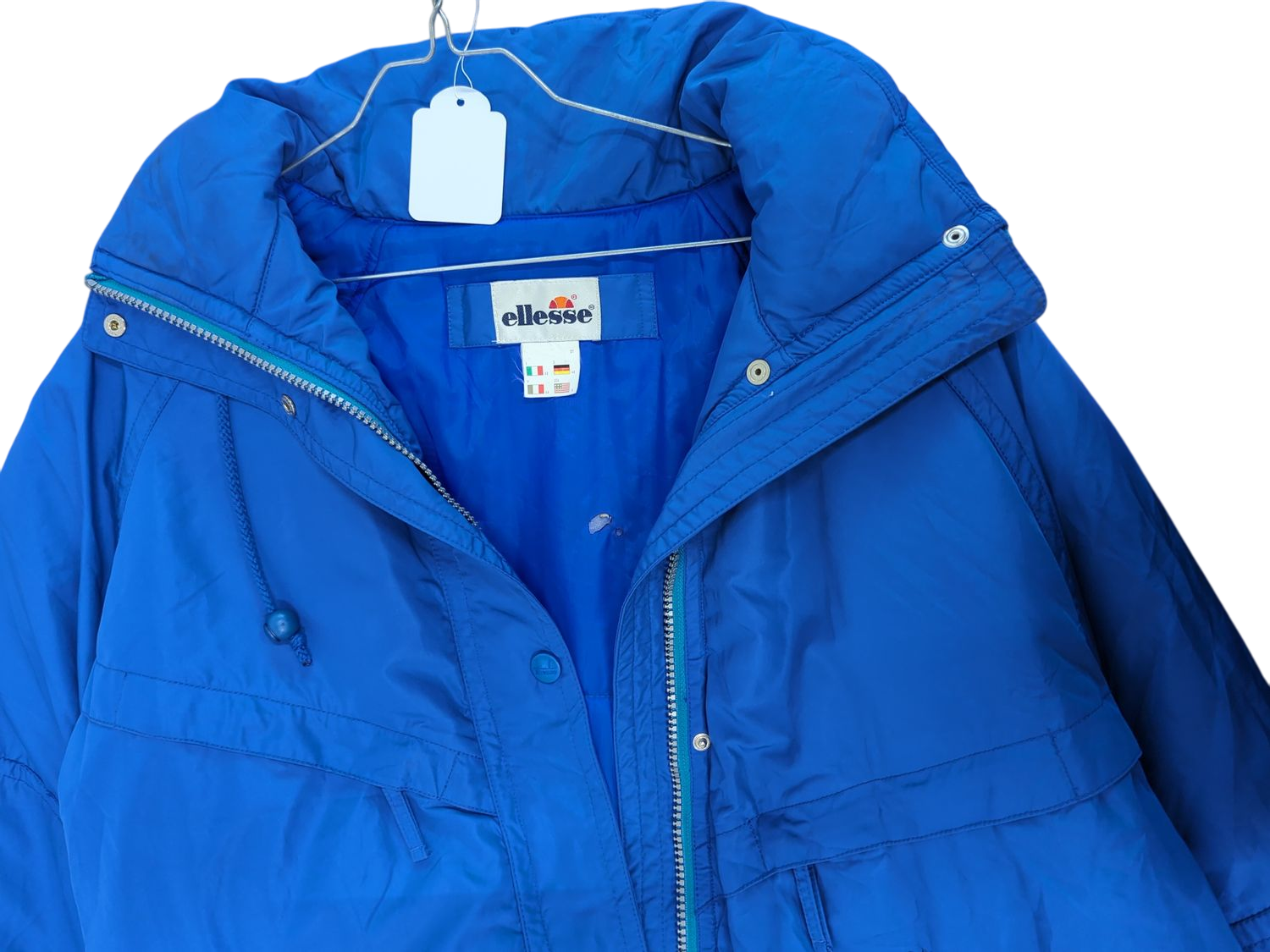 Ellesse Blue Windbreaker Jacket - Size 44