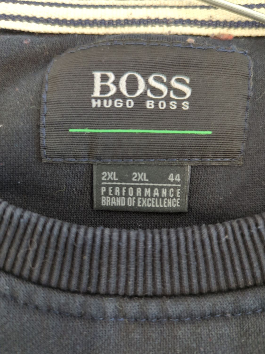 Hugo Boss Black Sweatshirt with Gold Logo - Size 2XL