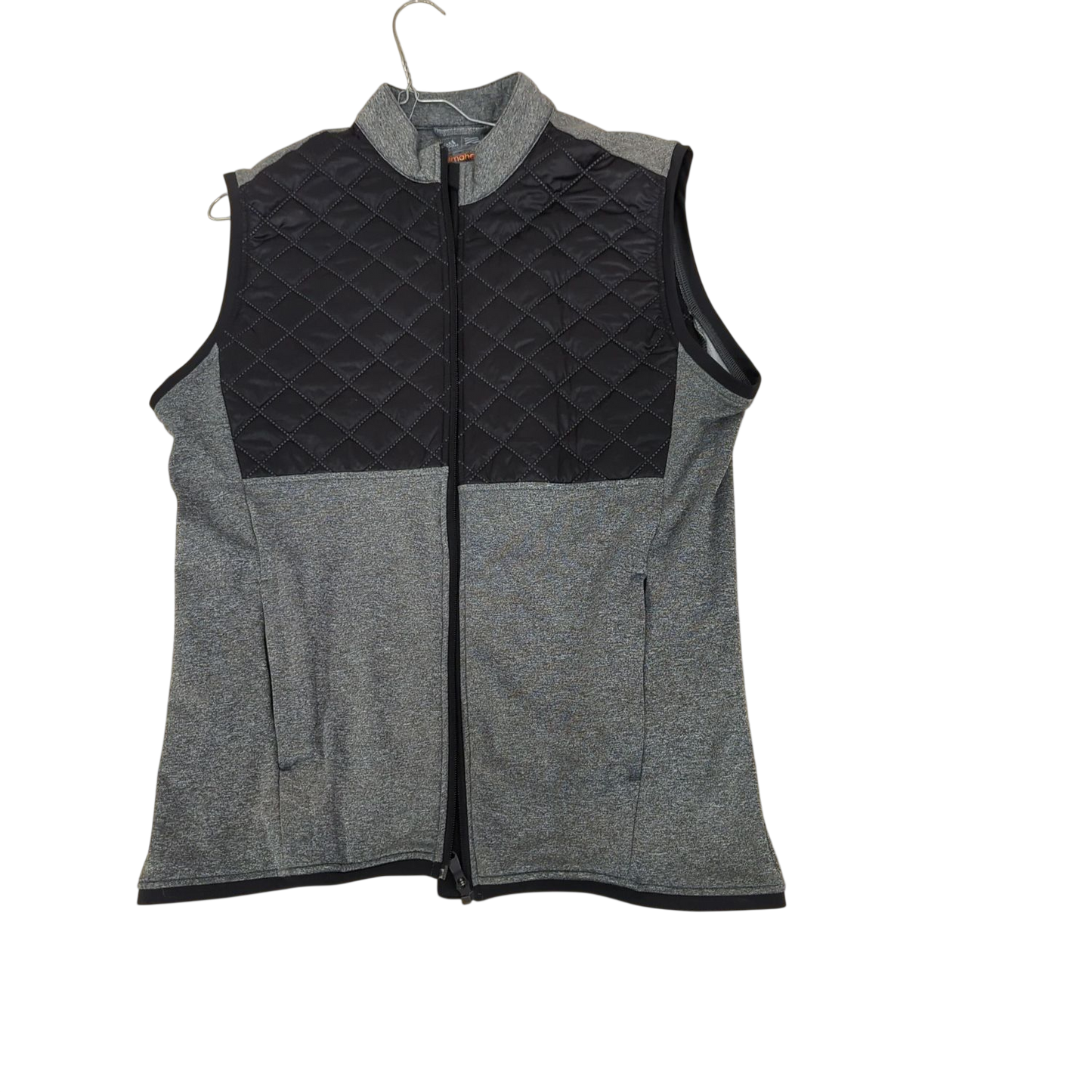 Adidas Climaheat Grey & Black Quilted Running Vest - Size M/M