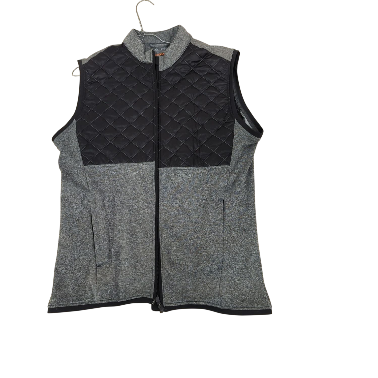 Adidas Climaheat Grey & Black Quilted Running Vest - Size M/M