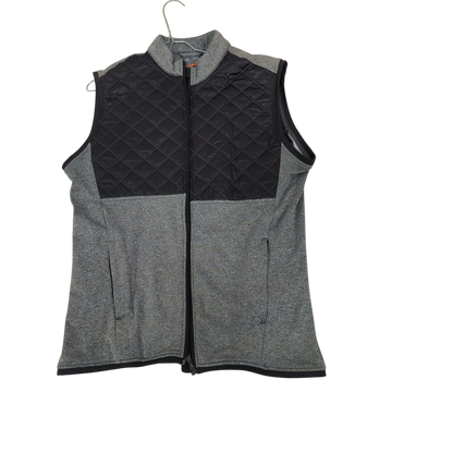 Adidas Climaheat Grey & Black Quilted Running Vest - Size M/M