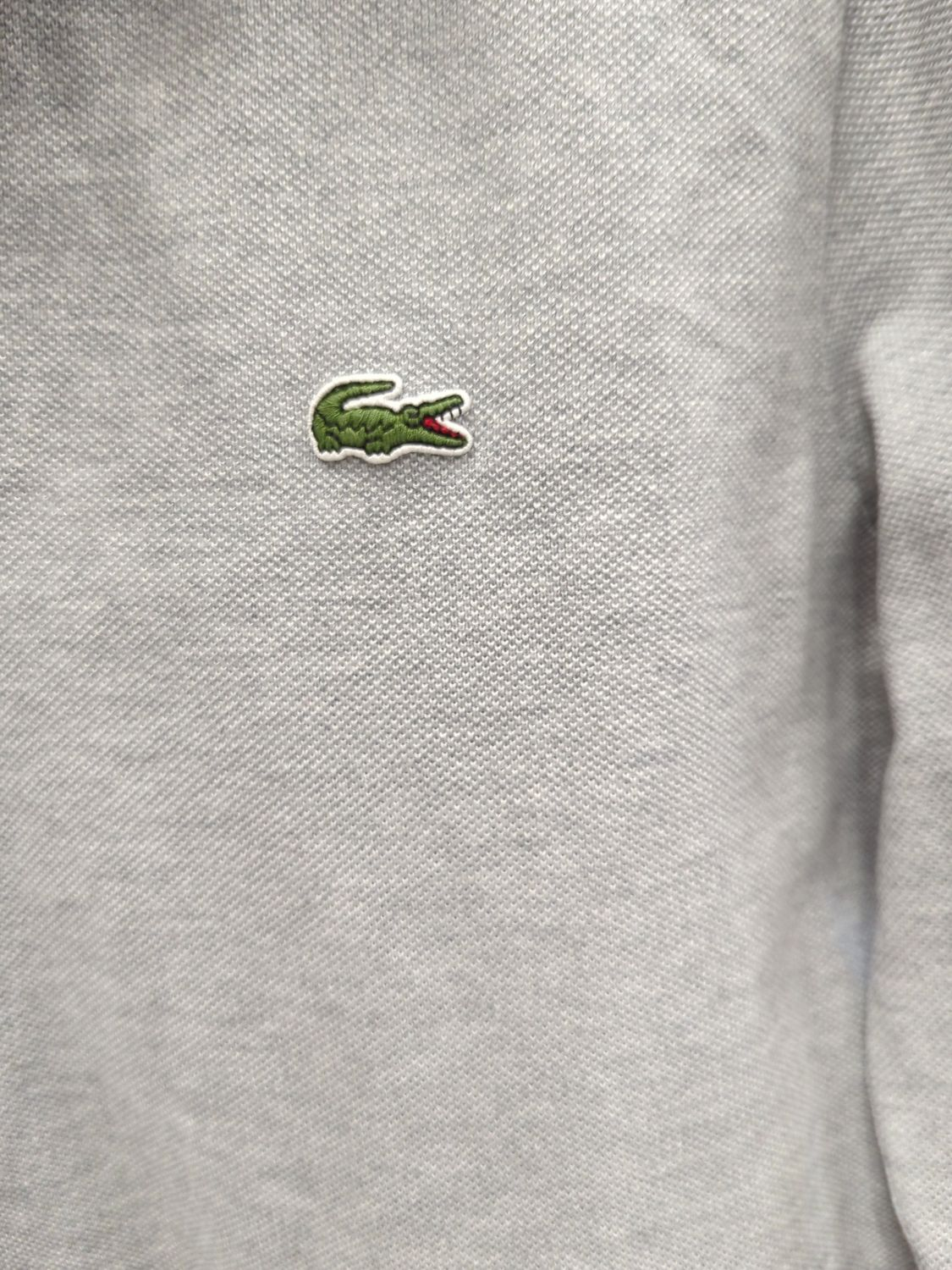 Lacoste Grey Long Sleeve Polo Shirt - Size FR 4 (US M)