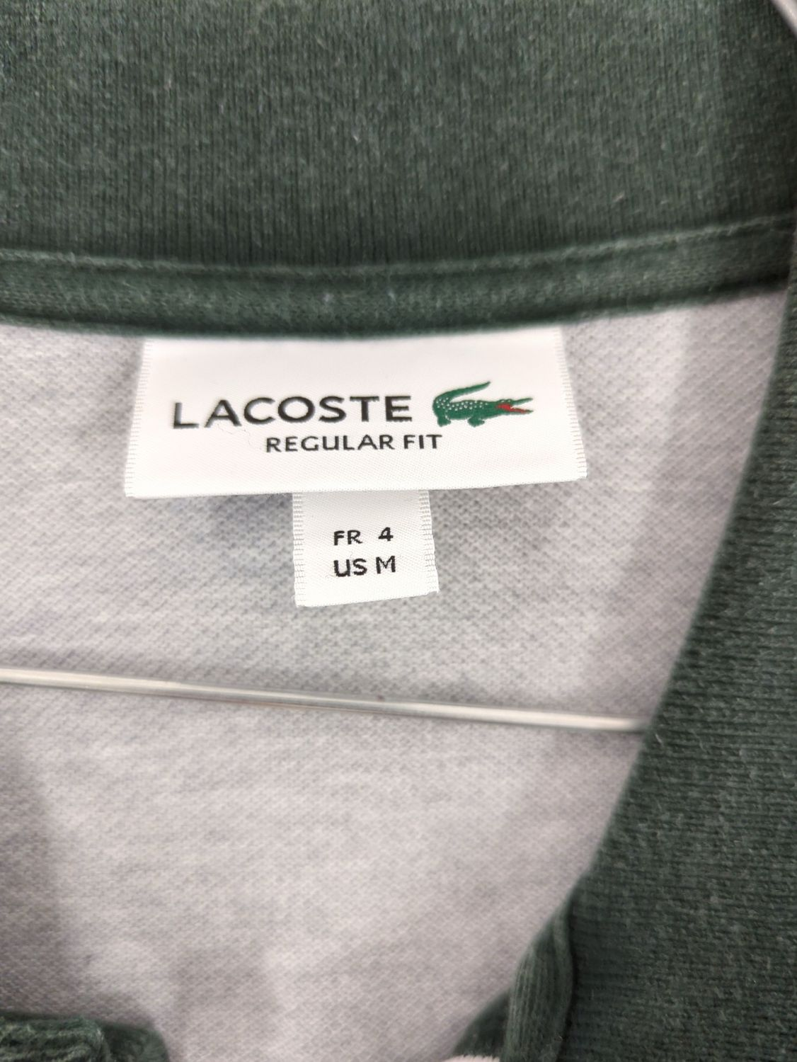 Lacoste Grey Long Sleeve Polo Shirt - Size FR 4 (US M)