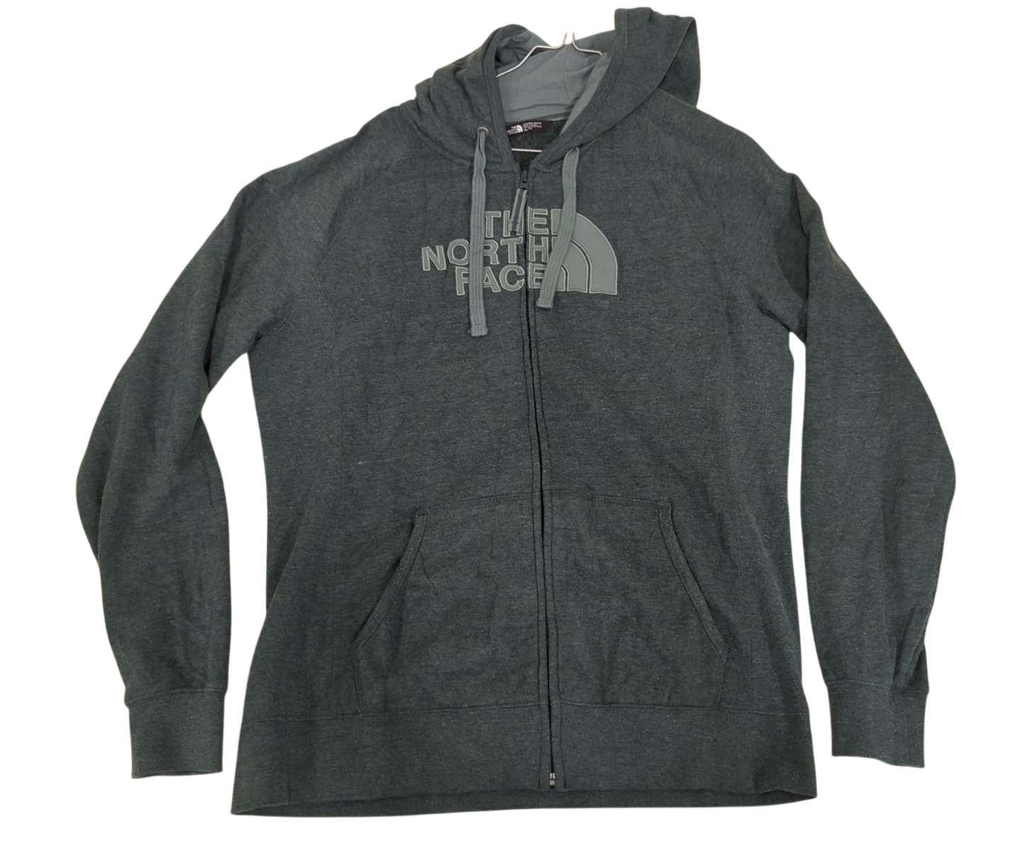 The North Face Women's Green Zip Hoodie - Size XL