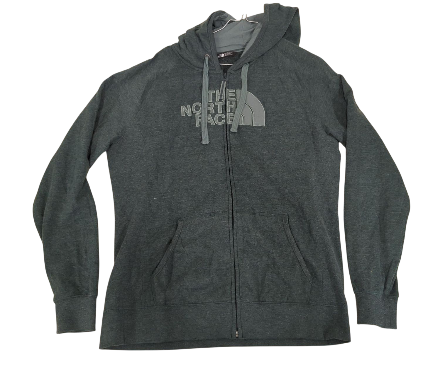 The North Face Women's Green Zip Hoodie - Size XL