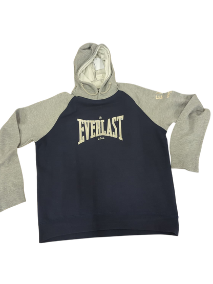 Everlast Navy & Grey Hoodie - Size XL - USA Made