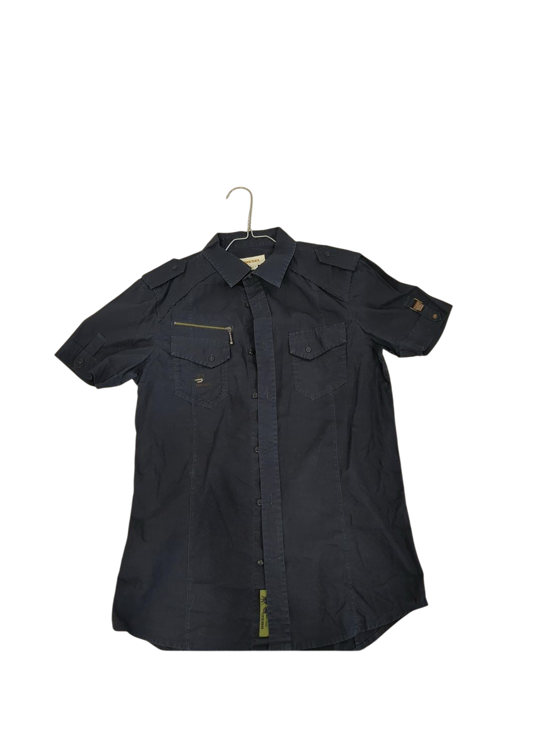 Diesel Black Button-Down Shirt - Size S