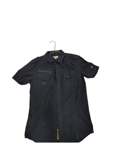 Diesel Black Button-Down Shirt - Size S