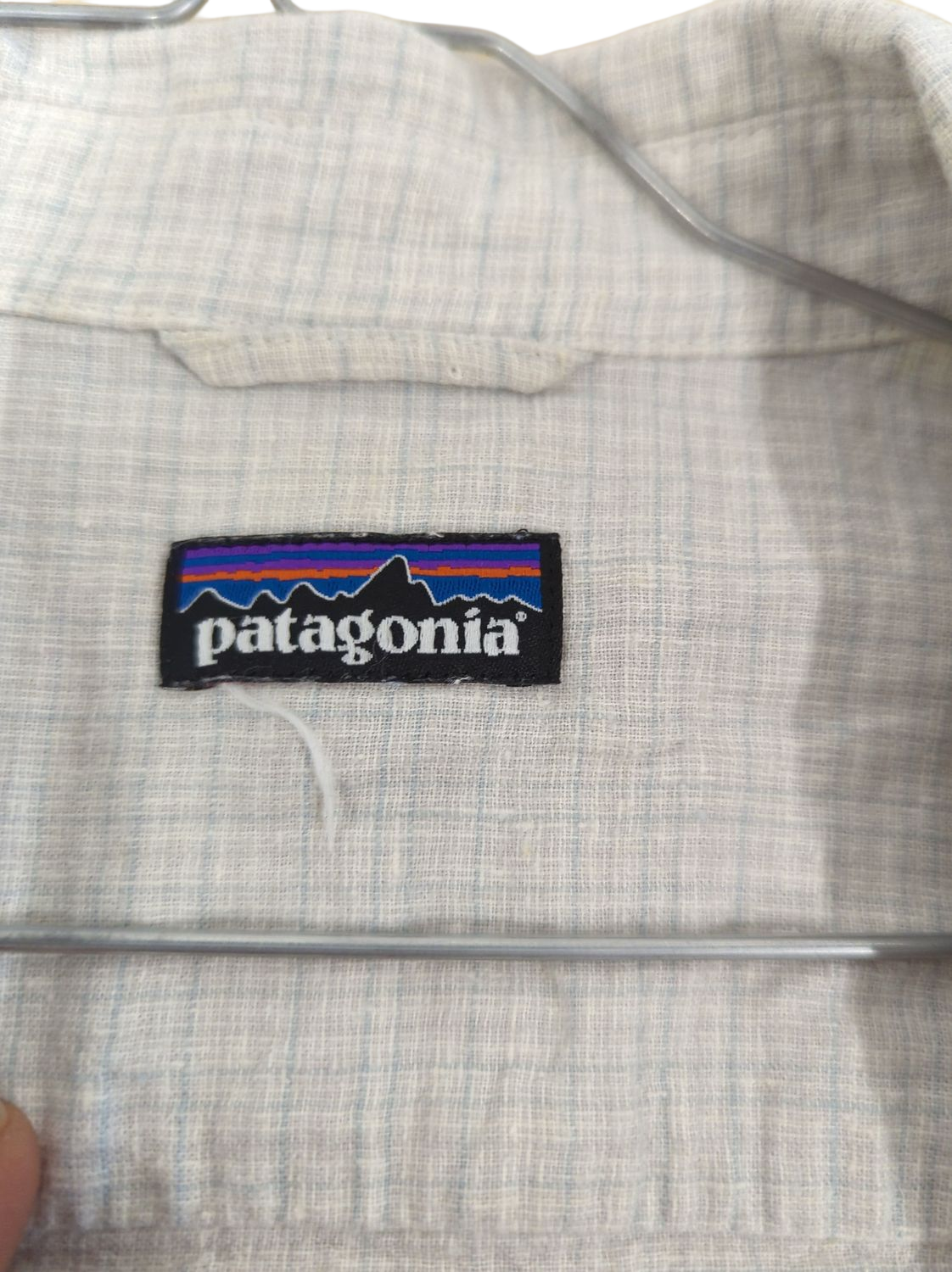 Patagonia Short Sleeve Button-Down Shirt - Light Check Pattern