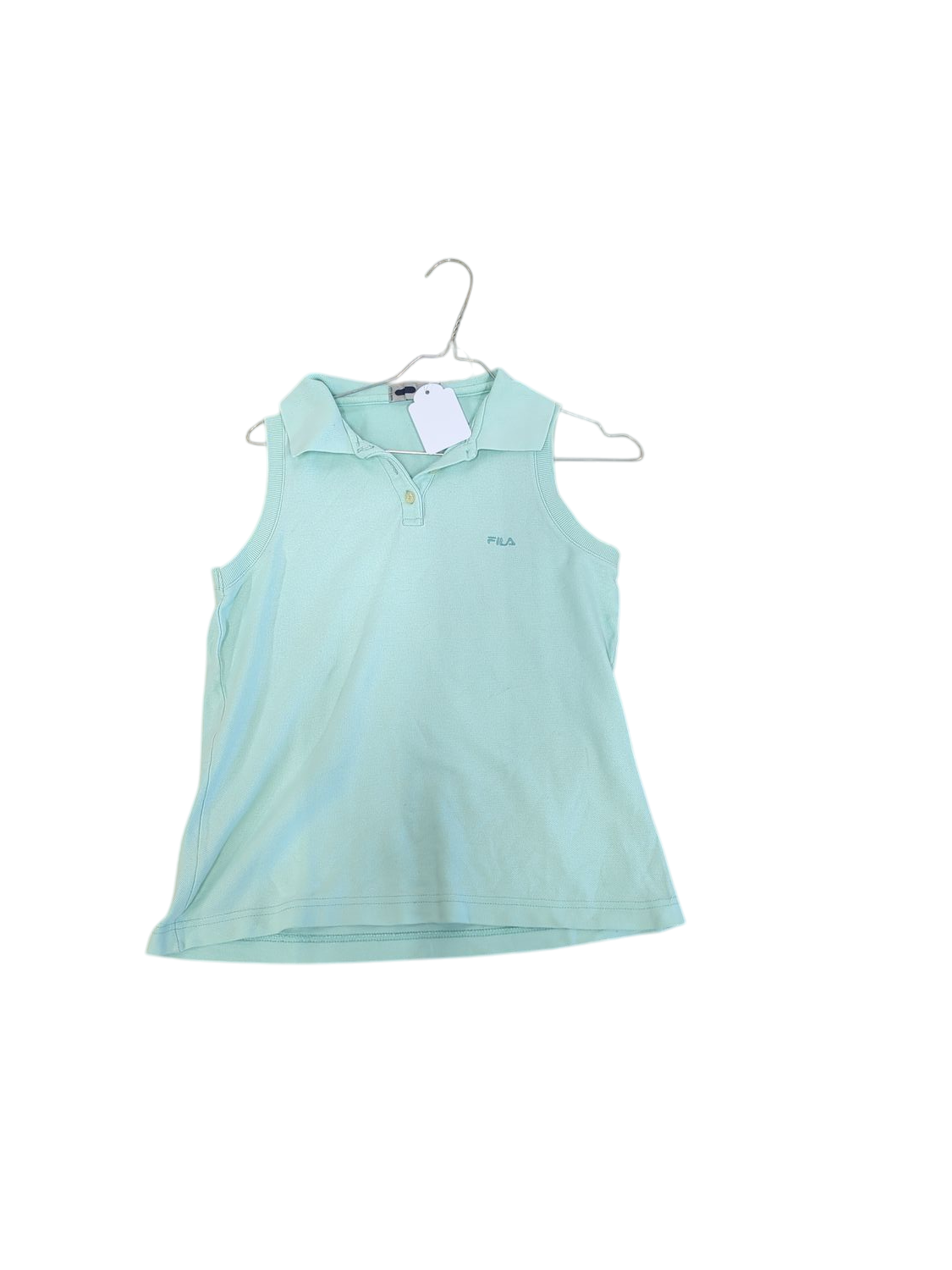 FILA Mint Sleeveless Polo Top - Size M - Made in Italy