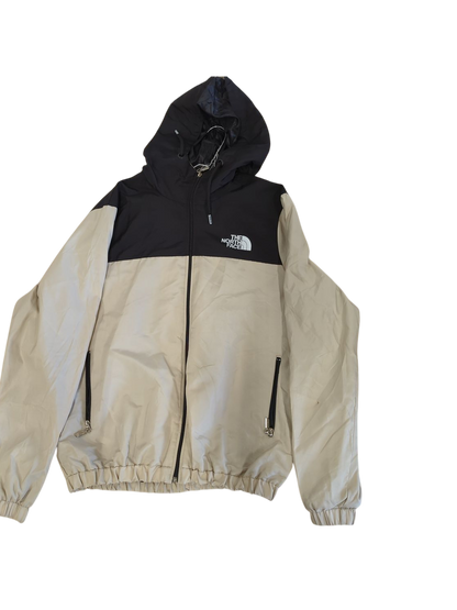 The North Face Two-Tone Windbreaker Jacket - Black/Beige