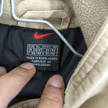 Nike Beige Windbreaker Jacket - Men's Size XL