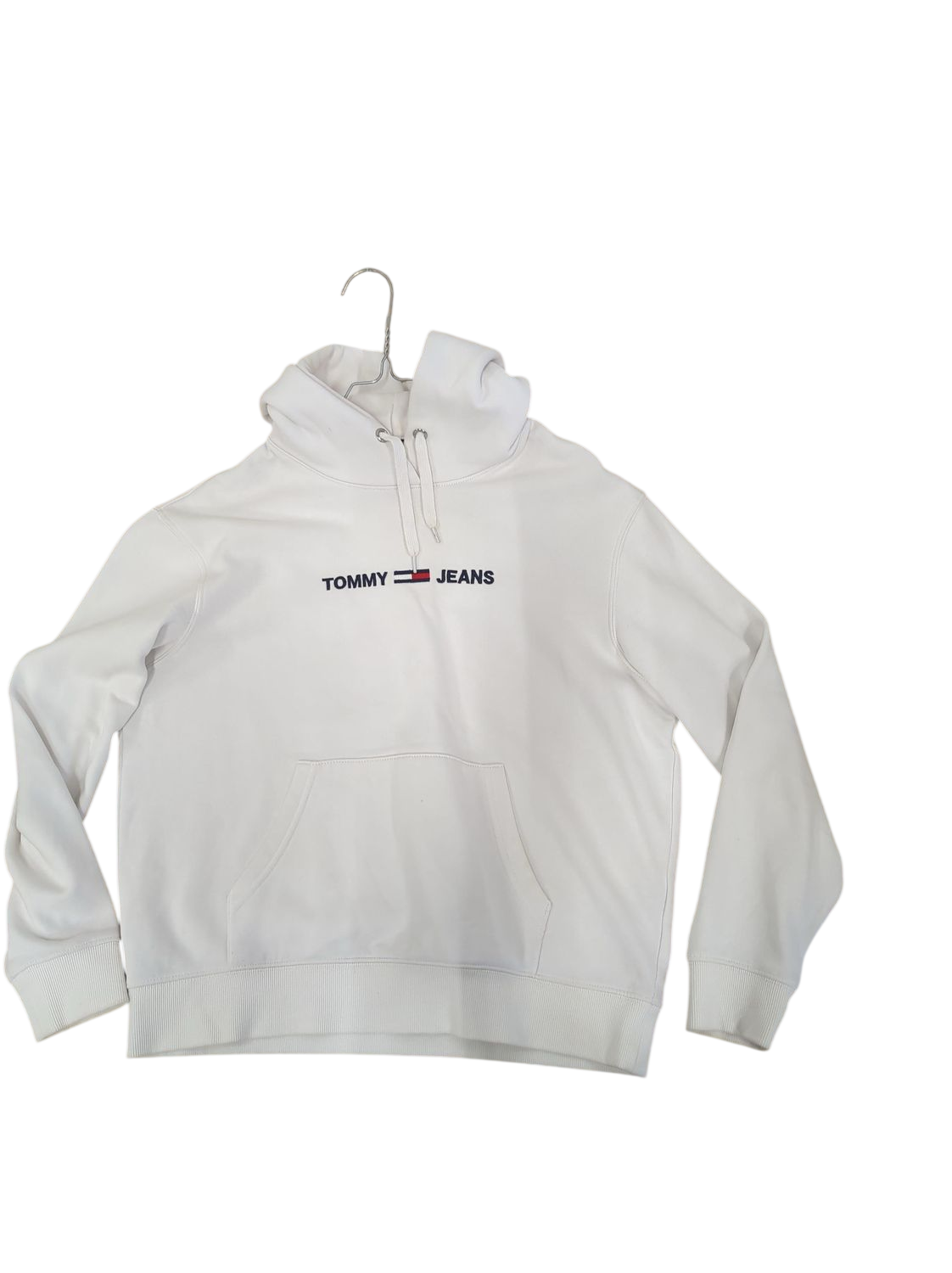 Tommy Jeans White Sweatshirt - Size XS