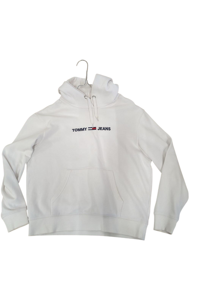 Tommy Jeans White Sweatshirt - Size XS