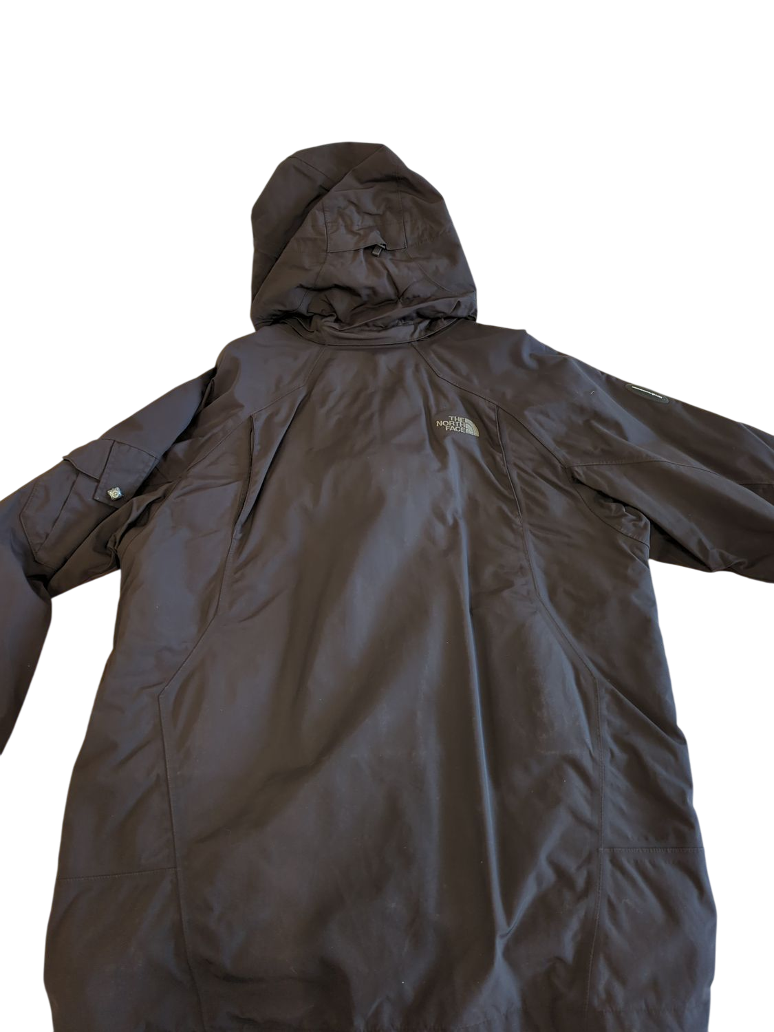 The North Face Brown Windbreaker Jacket with Hood - Size L/G