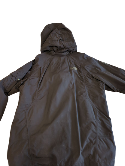The North Face Brown Windbreaker Jacket with Hood - Size L/G