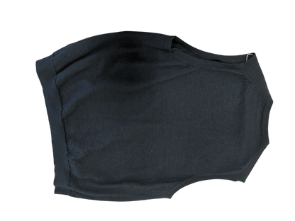 Marvelis Navy Sleeveless Button-Down Shirt - Size 3XL