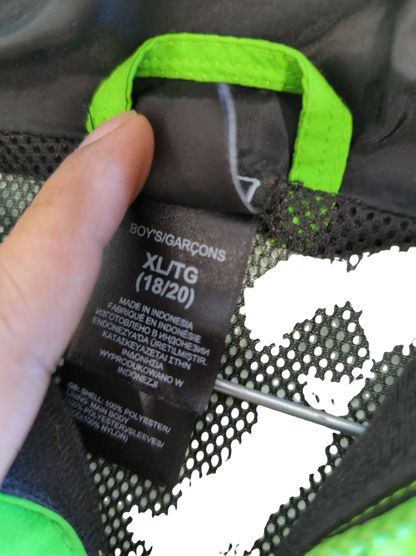 The North Face Bright Green Windbreaker Jacket - Size XL