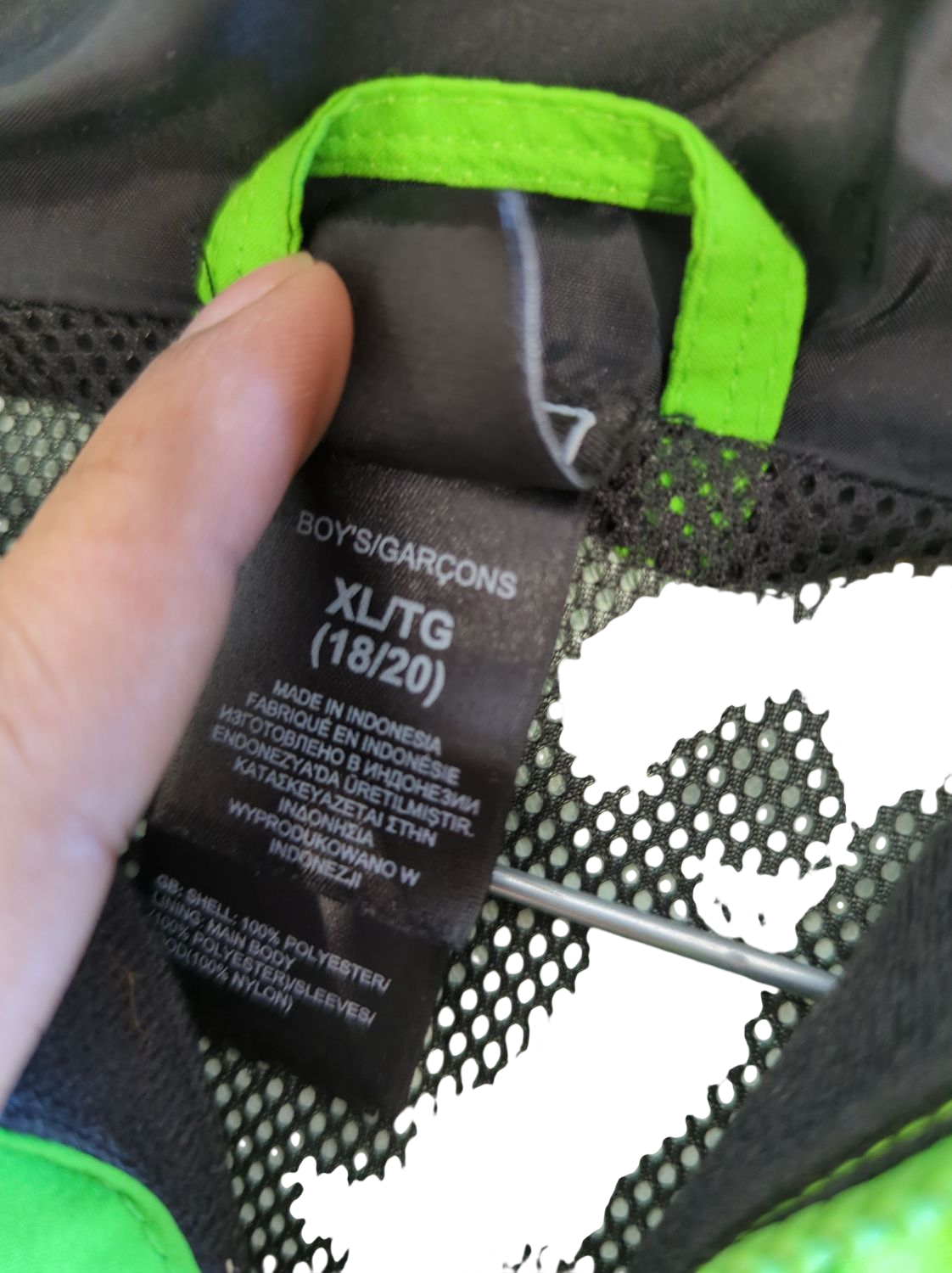 The North Face Bright Green Windbreaker Jacket - Size XL