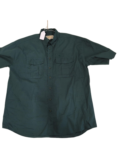 Camel Collection Green Button-Down Shirt - Size XL
