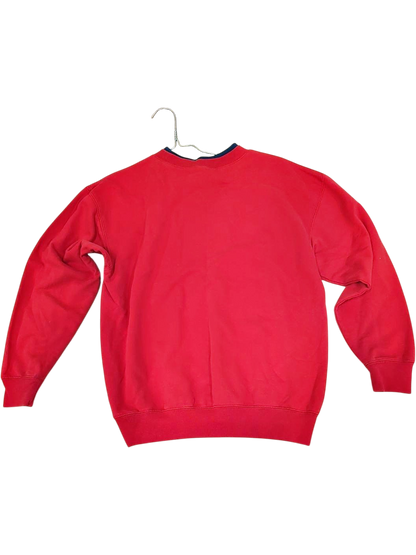 Vintage Red MJ Sportswear Crewneck Sweatshirt with Cartoon Graphic