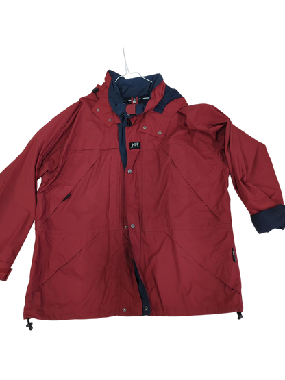 Helly Hansen Red Windbreaker Jacket - Size XL