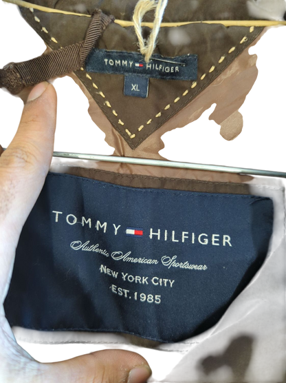 Tommy Hilfiger Brown Down Puffer Jacket - Size XL