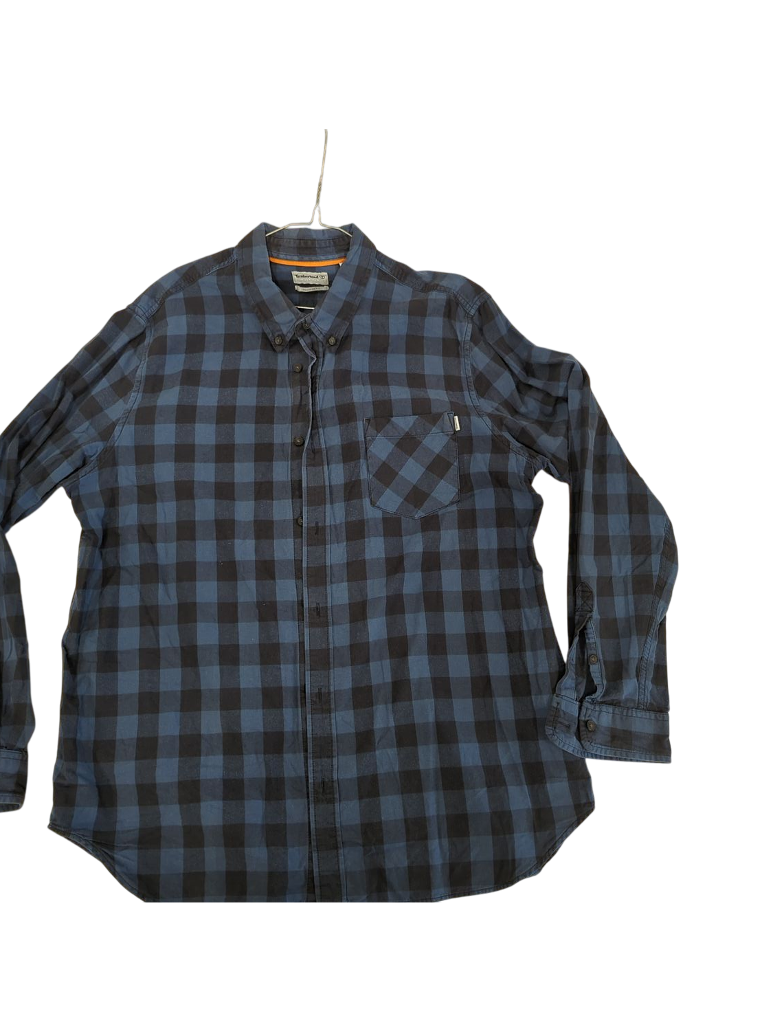 Timberland Blue & Black Check Button-Down Shirt - Regular Fit