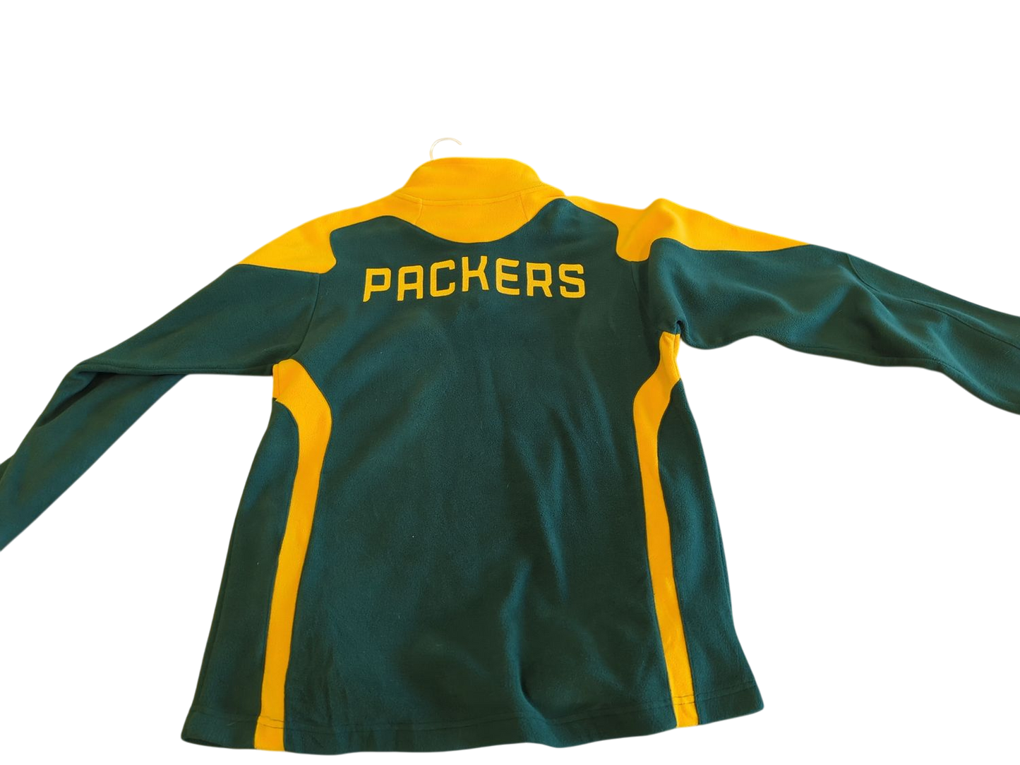 Green Bay Packers NFL Team Apparel Youth Quarter-Zip Fleece Pullover