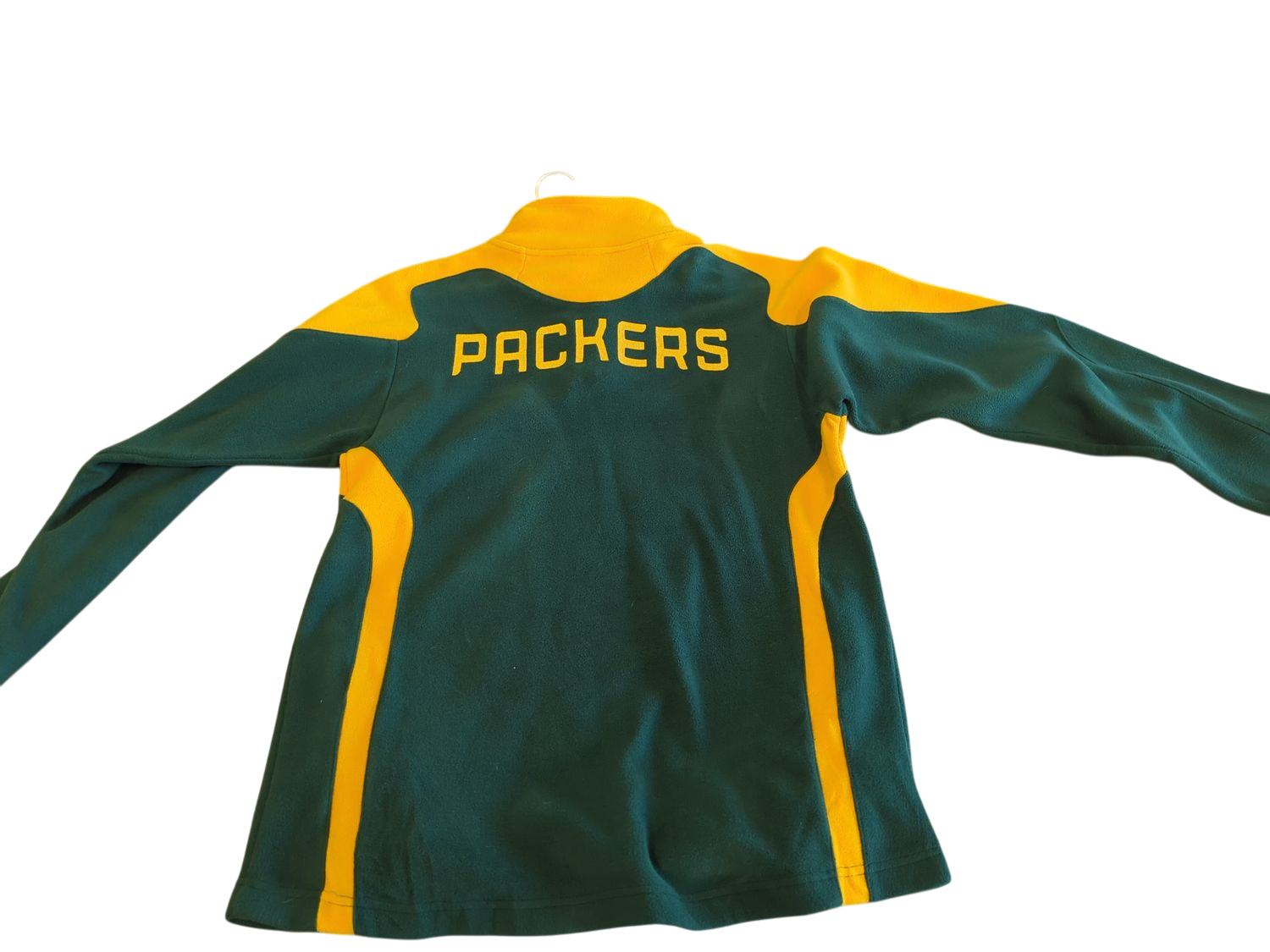 Green Bay Packers NFL Team Apparel Youth Quarter-Zip Fleece Pullover