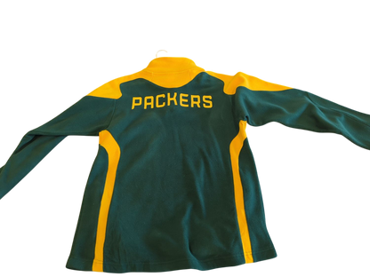 Green Bay Packers NFL Team Apparel Youth Quarter-Zip Fleece Pullover