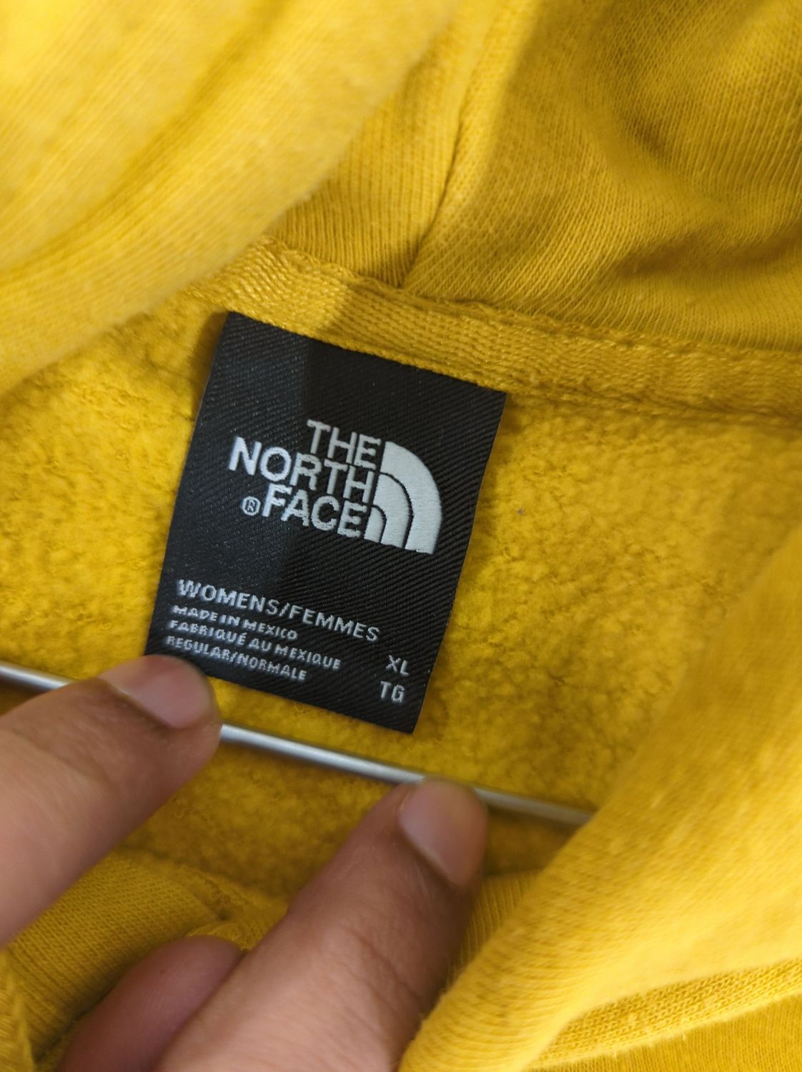 The North Face Yellow Sweatshirt - Size XL