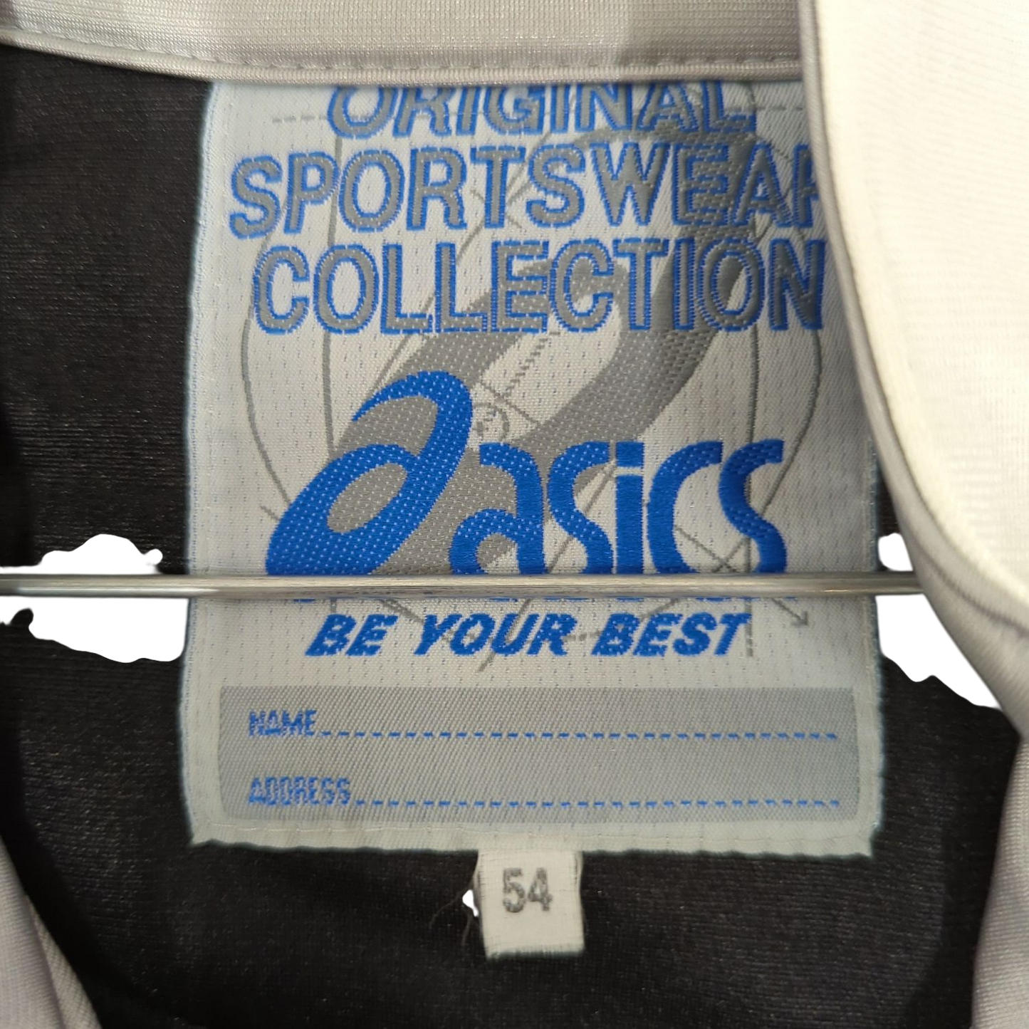 Asics Vintage Windbreaker Jacket - Black/White/Red - Size 54