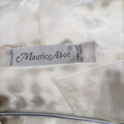 Maurice Athor Cream Embroidered Folk Scene Sweater - Vintage