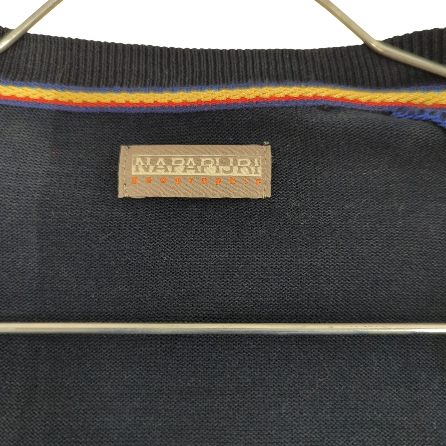 Napapijri Men's Navy Crew Neck Sweater - Size XXL