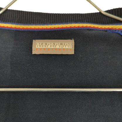 Napapijri Men's Navy Crew Neck Sweater - Size XXL